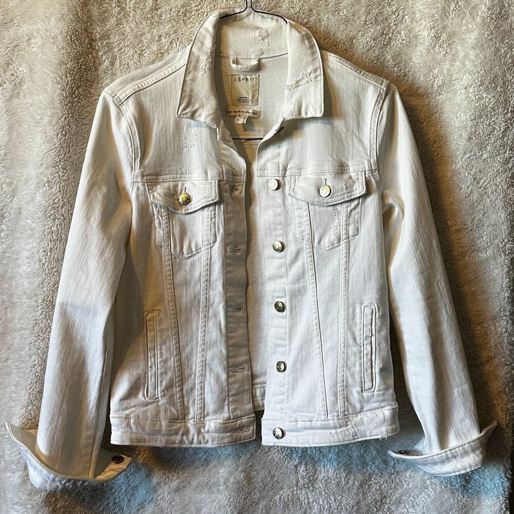 Esprit White Denim Jacket - image 1